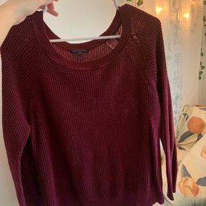 Maroon Crew Neck AE Sweater